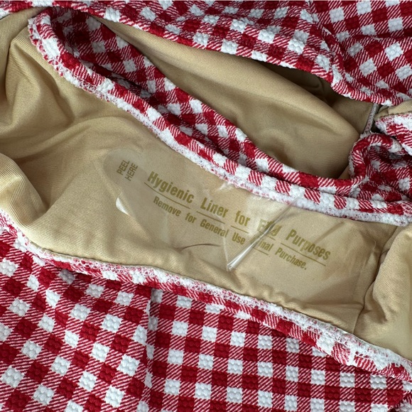 Old Navy Red Gingham One Piece Swimsuit V Neck size 2X NWT - Picture 11 of 12